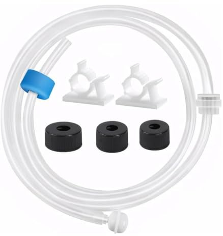 EXMDLLY Kit de Tube D'Extension de Distributeur de Savon pour Évier de Cuisine, Tube Distributeur de Savon sous L'Évier de 47 Pouces avec Clapet Anti-Retour Amélioré