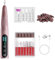WEIKILLY Electric Nail Drill 35000RPM,Rechargeable Cordless Nail File,Used for DIY Manicure and Pedicures,Professional Acrylic Gel Electric Nail Drill Machine,Portable Home Travel or Salon Use(Pink)