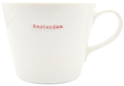 Keith Brymer Jones Dutch Word Range – Standard-Keramiktasse – Amsterdam – 350 ml – in Geschenkbox