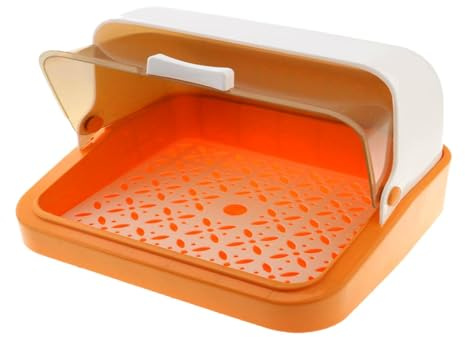 FytStycale Escurridor de Platos, Organizador de Almacenamiento, Caja de Almacenamiento de vajilla, Bandeja escurridora, Estante de Secado para Cubiertos, Taza de, Naranja