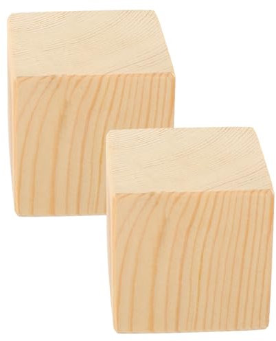 Angoily Lot de 2 Rehausseurs de Meubles en Bois Supports de Pieds de Lit Meubles Pieds de Levage Pieds jusqu'à pour Table de Bureau Lit Tables Canapés et Plus