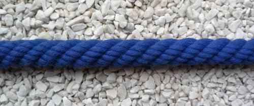 Corda per corrimano, per scale, Ø 28 mm, colore blu/blu reale, prezzo al metro