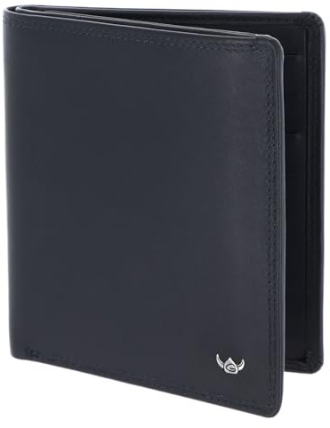 Golden Head Leder Kartenetui Polo RFID Protect Kombischeintasche ohne Münzfach 1255 Marineblau dunkelblau