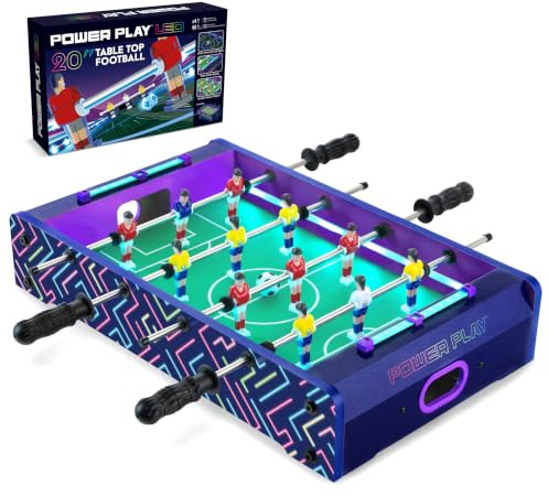Power Play 20 LED Football Game Table with 2 Balls