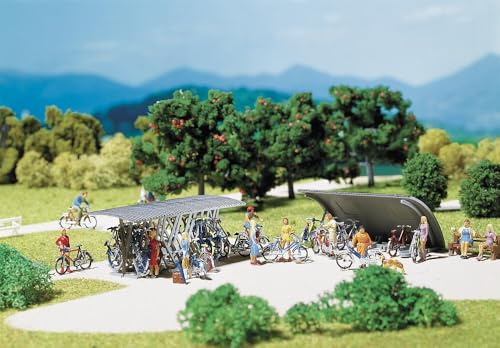 FALLER 272535 - 2 Fahrradständer+Fahrräder