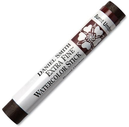 DANIEL SMITH Extra Fine Watercolor Paint, 12ml Stick, Burnt Umber, 284670004