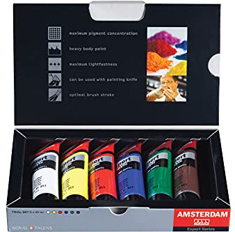 Amsterdam Acrylic Expert: Artists Acrylfarbe, 20 ml, 6 Stück, 469078, 20 ml (6er Pack)