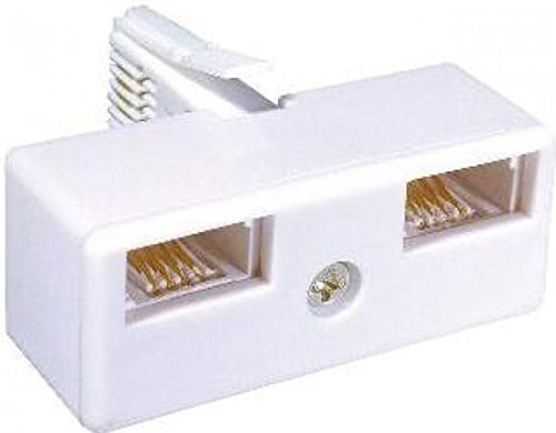 Philex Double Adaptor | BT Compatible | White | 19860HS