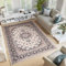 TAPISO Colorado Teppich Wohnzimmer Klassisch Kurzflor Creme Beige Bunt Floral Medaillon Ornament Muster Traditionell Orientteppich ÖKOTEX 120 x 170 cm