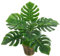 1 plante artificielle Monstera pour la maison, le bureau, faux feuillage très réaliste, vert