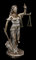 Unbekannt Figur Themis - Göttin mit Schwert und Waage | Griechische Dekofigur, bronziert & coloriert, H 34 cm, Serie: Studio Collection