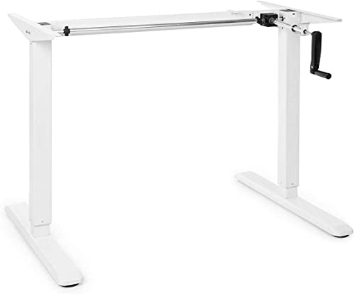 Oneconcept Elektrisch Höhen- und Breitenverstellbarer Schreibtisch, Sitz- & Stehtisch, Eiche, Weiß, 62-128 cm Höhe, 110-170 cm Breite, Modern, für Büro, Schreiben