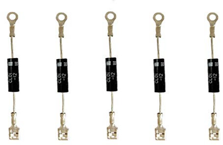 HiLetgo Lot de 5 micro-ondes CL01-12 Diode Microwave Oven Induction Cooker High Voltage Microwave Diode 12 kV 350 mA Diode Rectifier HVM12/T3512/512TH