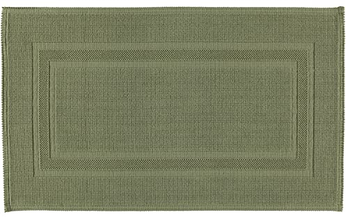 RHOMTUFT Badteppich Gala eckig 70 x 120 cm Farbe: Olive