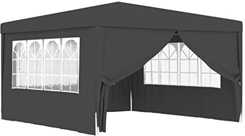 Goliraya Gazebo Professionale con Pareti Tendone per Feste 4x6 m/4x4 m 90 g/m² Impermeabile Protezione UV Tenda Giardino Sagre Eventi Mercati Esterno Disponibile in Tanti Colori Diversi