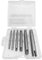 Extracteur de robinet 4 cannelures, Extracteur de tarauds à tête cassée en acier ensemble d'extracteur de tarauds à vis dénudés pour le retrait industriel de vis et boulons(6 sets)