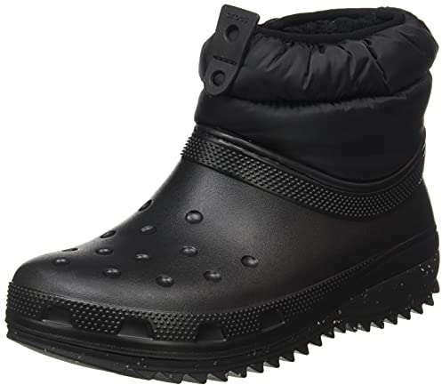 Crocs Herren Classic Neo Puff Shorty Boot W Stiefel, Black, 36/37 EU