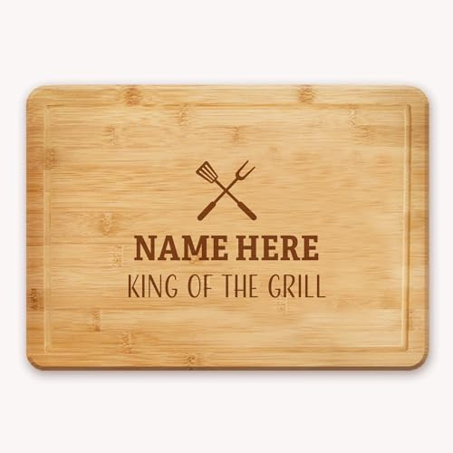You Personalise Barbeque Personalised Bamboo Chopping Board | Personalised engraved bamboo board for chopping, serving or display; a practical gift for weddings, new homes
