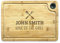 Barbeque Chopping Board - Personalised Name King of The Grill Kitchen Cutting Board