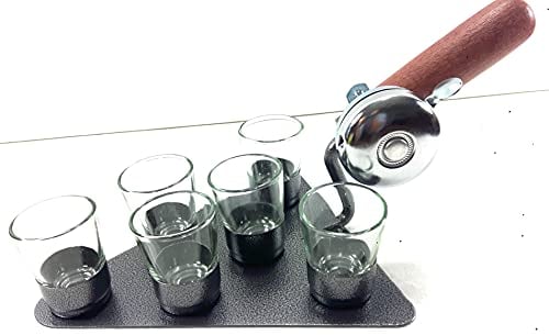 Giftmania Schnapsgläser Kelle Schnapskelle + Gläser Stammtisch