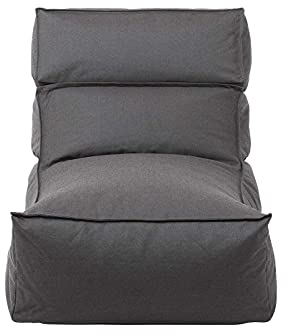 Blomus Outdoor Lounger -Stay- Relaxliege für Balkon, Garten, wasserabweisend 80 x 150 cm (Coal)