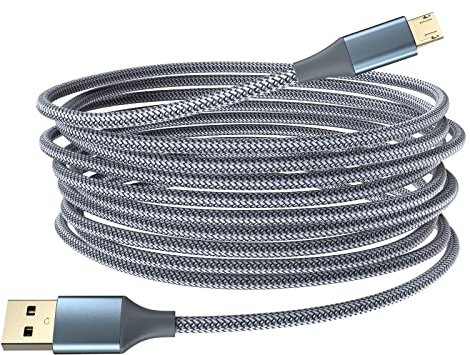 Micro USB Kabel 5M,Langes Android Micro Handy Ladekabel Nylon USB A auf Micro Kabel,für Samsung S7/S6/S5,PS4 Controller,Kindle Fire,Fire HD-Tablet,Xbox,Nexus,Sony,home surveillance camera mehr