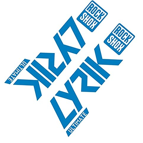 BINGYUAN Fahrradgabel Aufkleber 2pikte / Satz L.Y.R.I.K Vordere Gabel Aufkleber für Fahrrad Radfahren Mountainbike Aufkleber Dekoration MTB Aufkleber (Color : Blue)