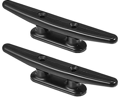 X AUTOHAUX 2pcs 6'' Plastic Boat Cleat Rope Cleat Boat Dock Cleats for Kayak