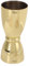 Alvinlite Double Cocktail Jigger Shot Measure Edelstahl Jigger hochglanzpoliert Alkohol Messbecher Bar Werkzeug für Bartending 30-45ml(Gold)