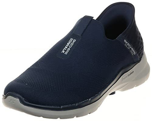 Skechers Mens Go Walk 6- Easy on Hands Free Slip-insSneaker, Navy, 9.5 X-Wide