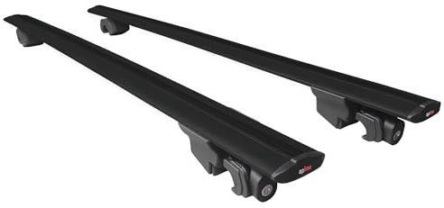 Kompatibel mit Ford Galaxy 2015-2023 Dachträger Hook Gepäckträger Relingträger mit Schlüssel Alu SCHWARZ
