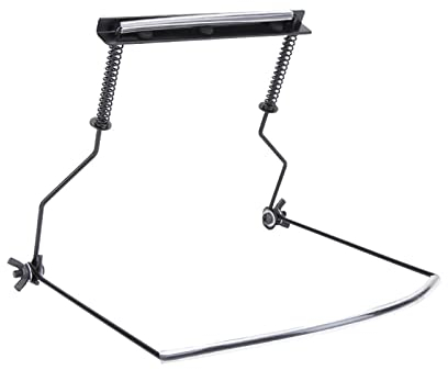 Shanrya Mundharmonika-Halter, 10-Loch, Metall, Verstellbar, Schwarz, C-Dur