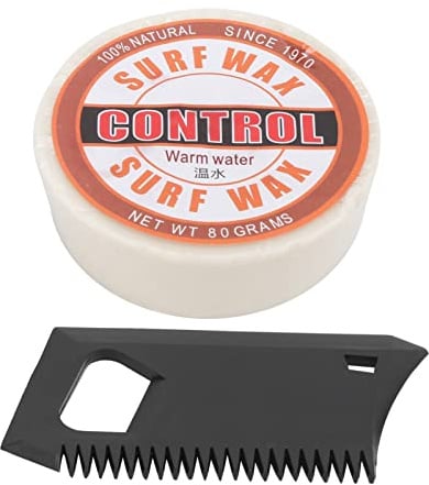 HERCHR Cera da Surf, Paraffina Portatile Antiscivolo, Attrezzatura da Surf con Pettine per Cera, Prodotto per La Cura della Tavola da Surf, per Tavola da Surf, Skateborad