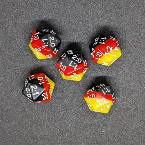 Tippwürfel Fußballergebniswürfel 5er Set (Deutschland)