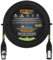 25 Foot - WBC-PRO-Quad Ultra-Silent Ultra-Flexible Balanced Star-Quad Cable with Amphenol Male & Female XLR Plugs & Black Tweed Jacket