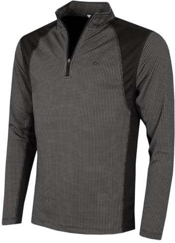 Calvin Klein Herren 2026 Micro Grid CK 1/2 Zip Mid Layer Baselayer