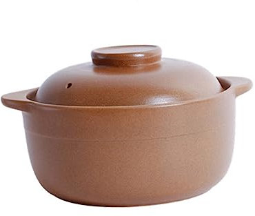 WATIIFUFU Olla De Cocción De Cerámica Para Sopas y Guisos Potente Retención De Calor Para Cocinas De Inducción y Gas