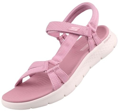 Skechers Women's Go Walk Flex Sandal Sublime Sandals, Mauve Textile, 7 UK