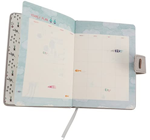 SEWACC 1 Stück 2021 Planer notizbuch für die arbeit Notebook-Sperre schreiben auftragsbuch aufgabenheft erinnerungsbuch Handbuch Zeitmanagement 2021 Kalender Notizblock Papier + VPE Grey