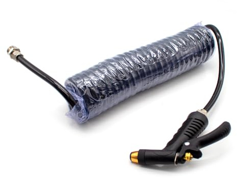 LeTkingok Industrielle Hochdruck-Wasserpistole, CNC-Bearbeitungszentrum, Maschinendrehmaschine, Reinigung, Waschpistole, Reiniger, Wasserspritzpistole mit 6M Langem Rohr
