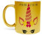 Mug Doré en Céramique Chromé - J'M'En Fous Je Suis Une Licorne Dessin Animaux Fantastiques - 325 ml