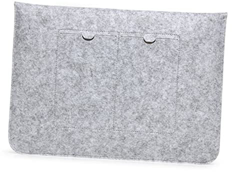 Housoutil Custodia in Feltro, 13,3 Pollici Custodia Protettiva in Feltro, Light Grey Borsa Notebook