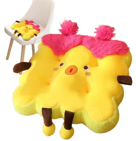 Stuhlkissen – Plüsch-Keks-Sitzkissen | rutschfestes Bodenkissen für Rollstuhl, Sofa, Wohnzimmer, Esszimmer