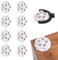 8Pcs Kugelrollen, Hochleistungs Möbelrollen,Flach Ball Roller Kugellager, Selbstklebende Kugelrollen für Möbel, universelle 360 Grad Bewegungsräder, zum Transportieren von Möbeln und Waren