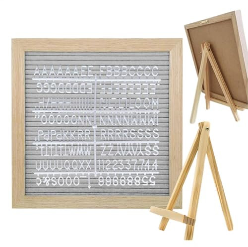 Letterboard mit Buchstaben – kleines Filz-Nachrichtenbrett, modische Muttertagsdekoration, elegantes Ankündigungsschild mit Ständer für Zuhause