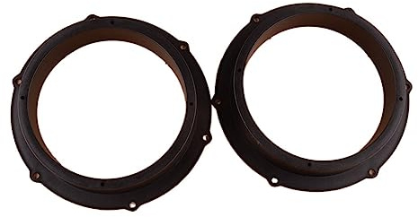 JWLYGMD Auto parts 1 Pair 8 inch to 6.5 inch Universal Black Car Stereo Speaker Spacer Adaptor Replacement Plastic