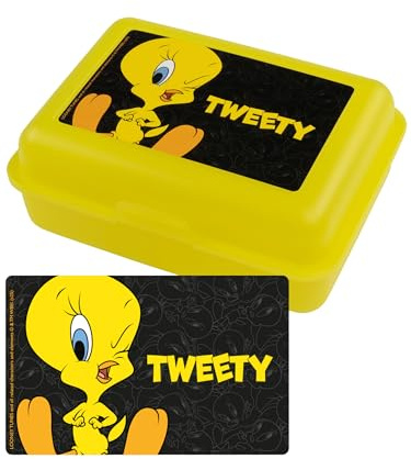 United Labels Looney Tunes - Fiambrera Tweety con divisor, color amarillo