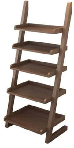 Libreria a scala in legno, autoportante, per soggiorno, camera da letto, cucina, libreria moderna