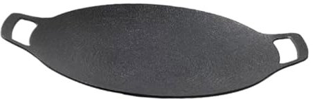 UPKOCH Eisen Grillpfanne Wok Pfanne Antihaftbeschichtete Grillplatte Für Außenbereich Grillen Von Fleisch Gemüse Steak Pizza Brot Mehrzweck Kochen Camping Grillparty