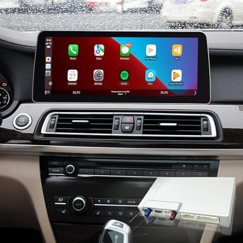 12.3 Inch 8+128GB Android 13 Car Stereo for BMW 7 Series F01 F02 F03 F04 CIC System Wilress Carplay Android Auto Full Screen Backup Camera BT 4G Wi-Fi Movies Music TV Shows Video Games